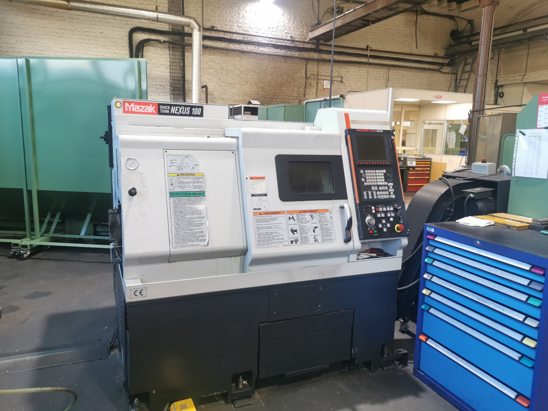 Tour CNC MAZAK QUICK TURN NEXUS 100 dans l’atelier ALLIOSS