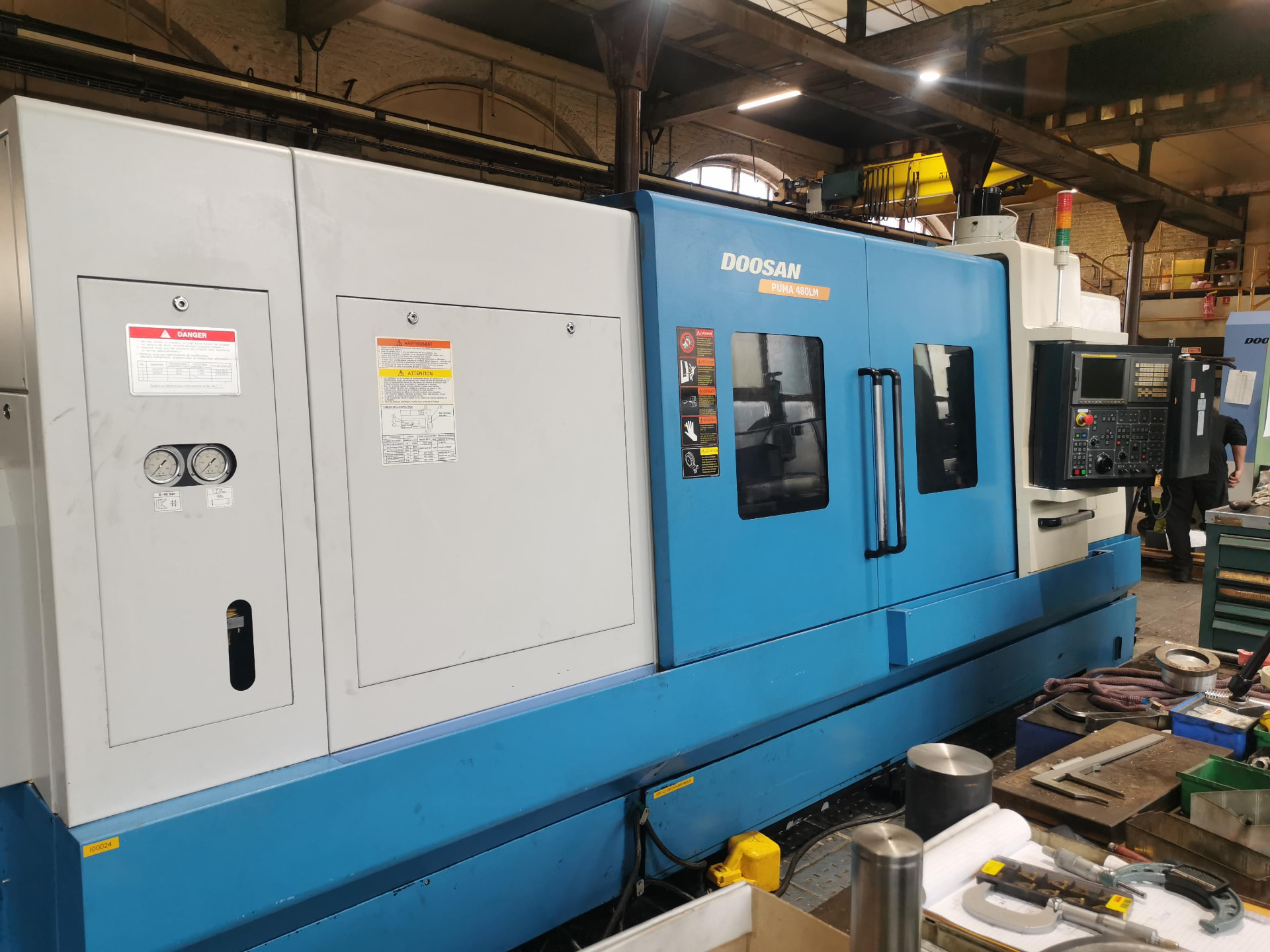 Tour CNC DOOSAN PUMA 480LM dans l’atelier ALLIOSS
